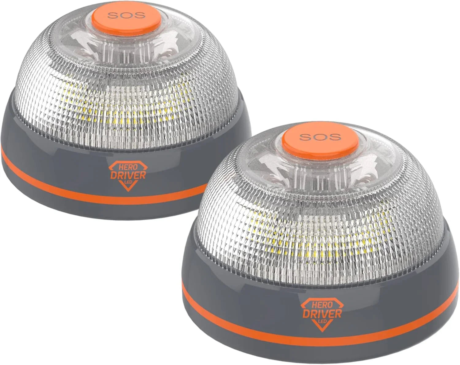 Pack de dos balizas LED para emergencia con botón SOS y diseño homologado DGT