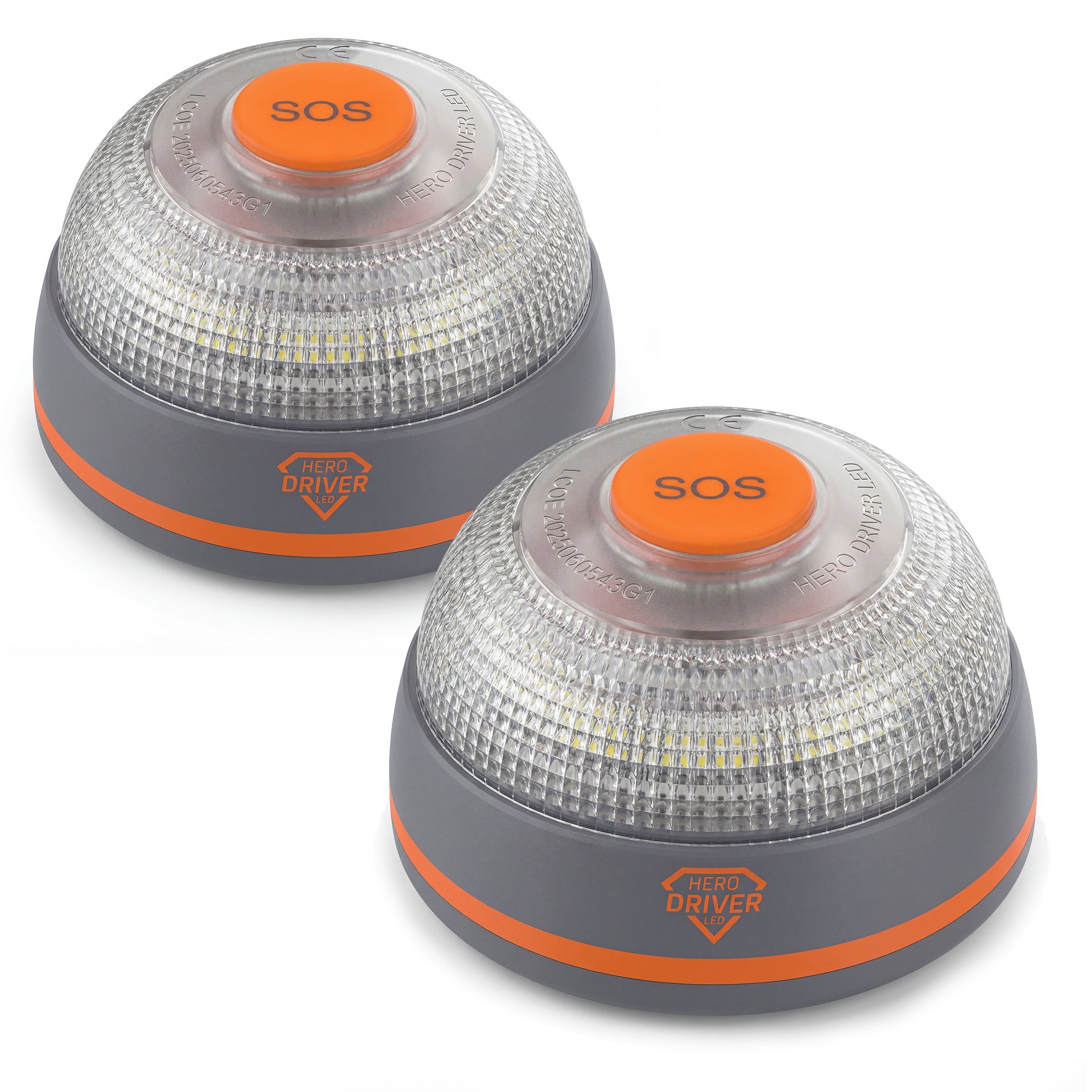 Pack de 2 Feux Connectés V16, Géolocalisés et Homologués par la DGT